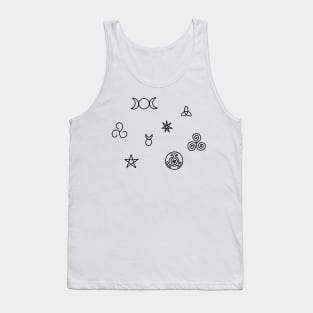 Wiccan Symbols Tank Top